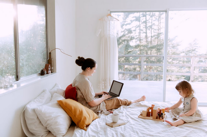 at home